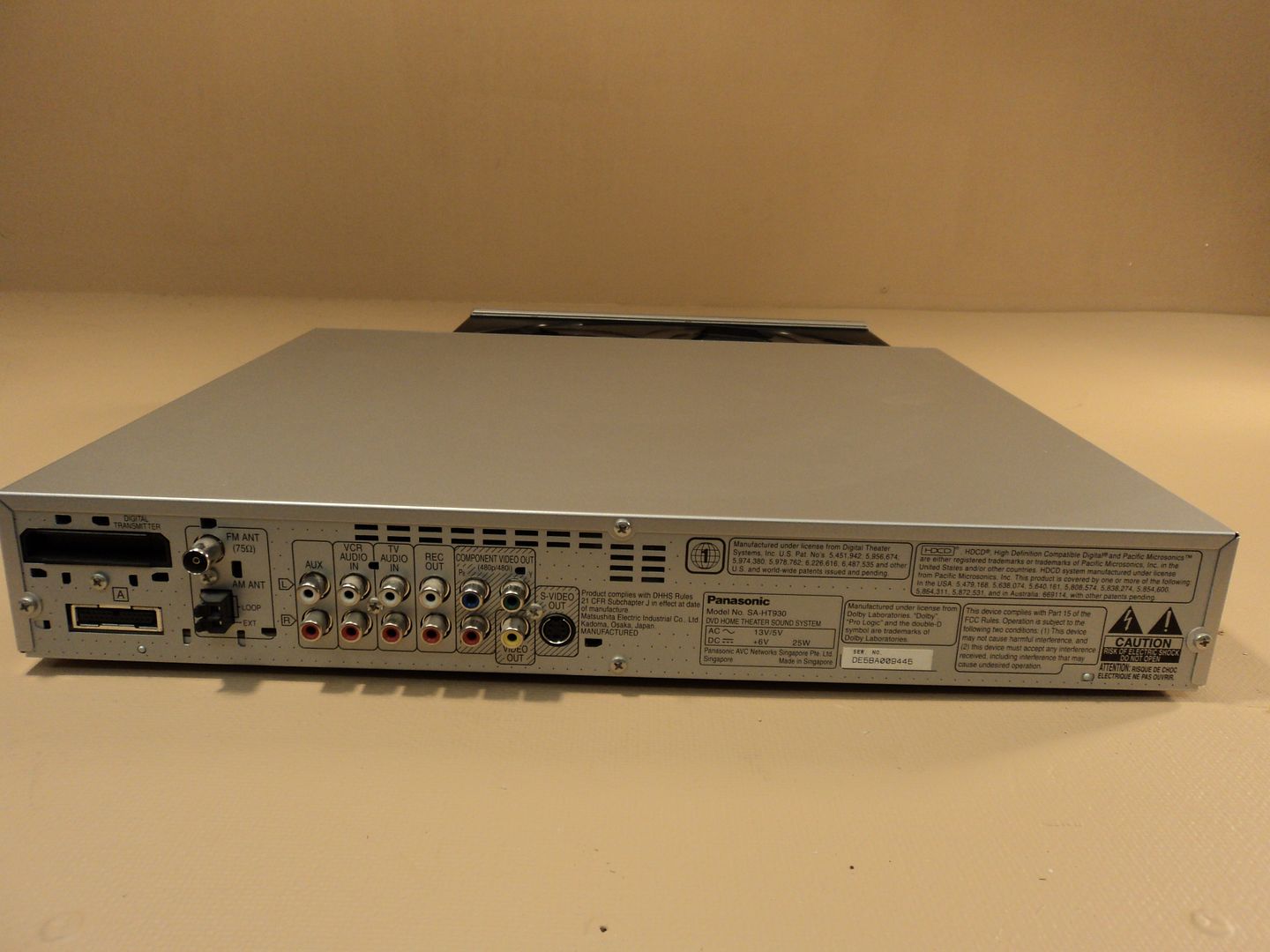 Panasonic DVD Home Theatre Sound System Silver/Gray SAHT930 eBay